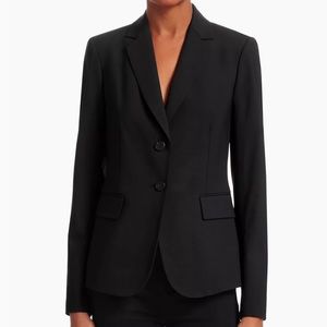 Black Carissa Wool Blazer Size 4 NWOT